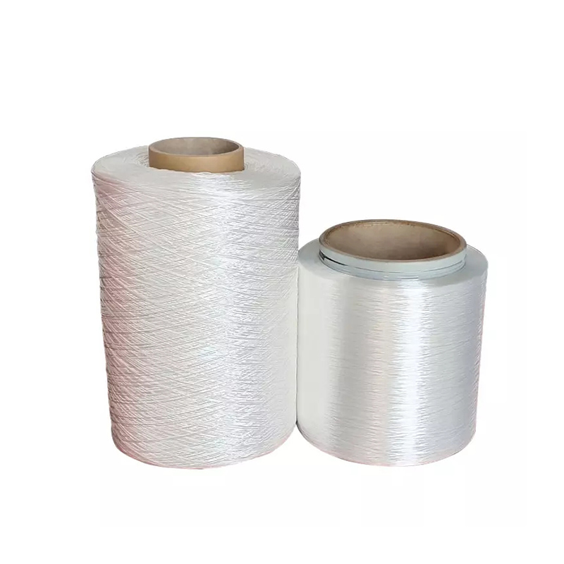 White DTY Polyester Yarn Silk